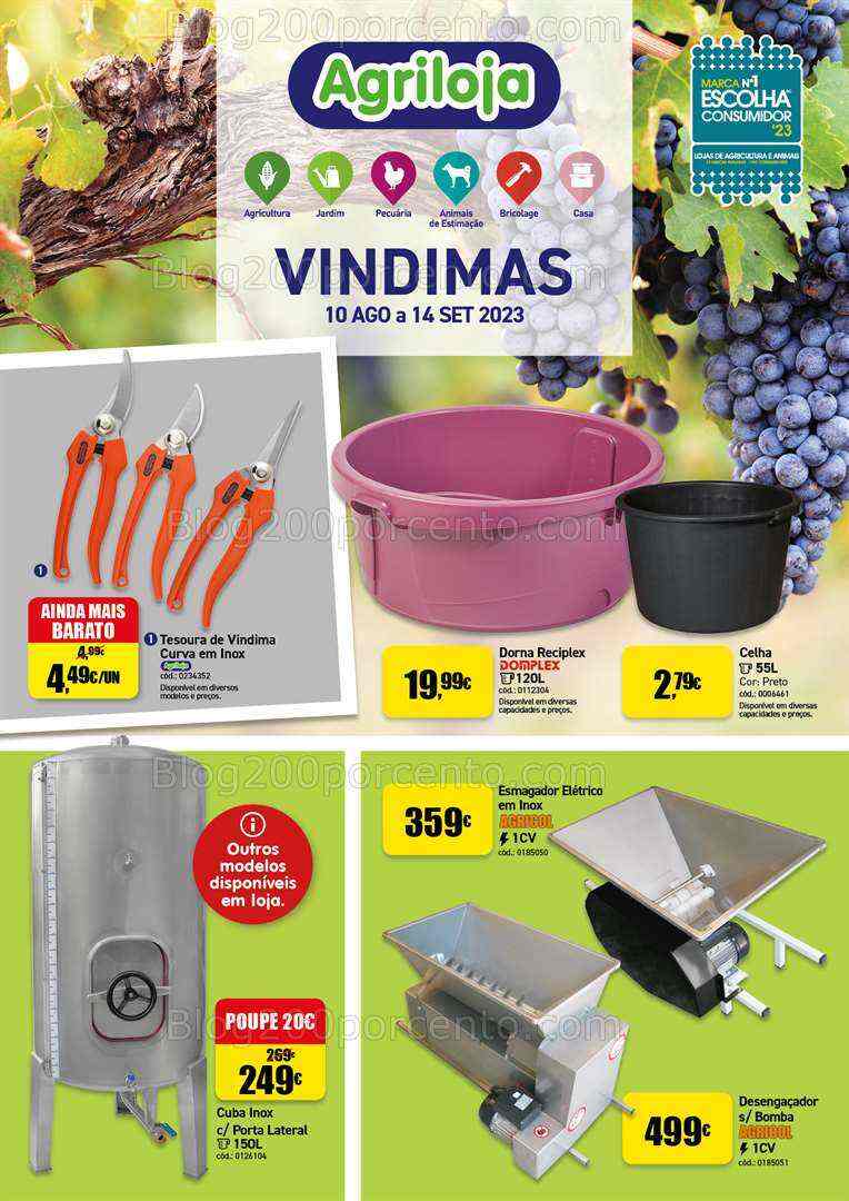 Antevisão Folheto AGRILOJA Promoções de 10 agosto a 14 setembro