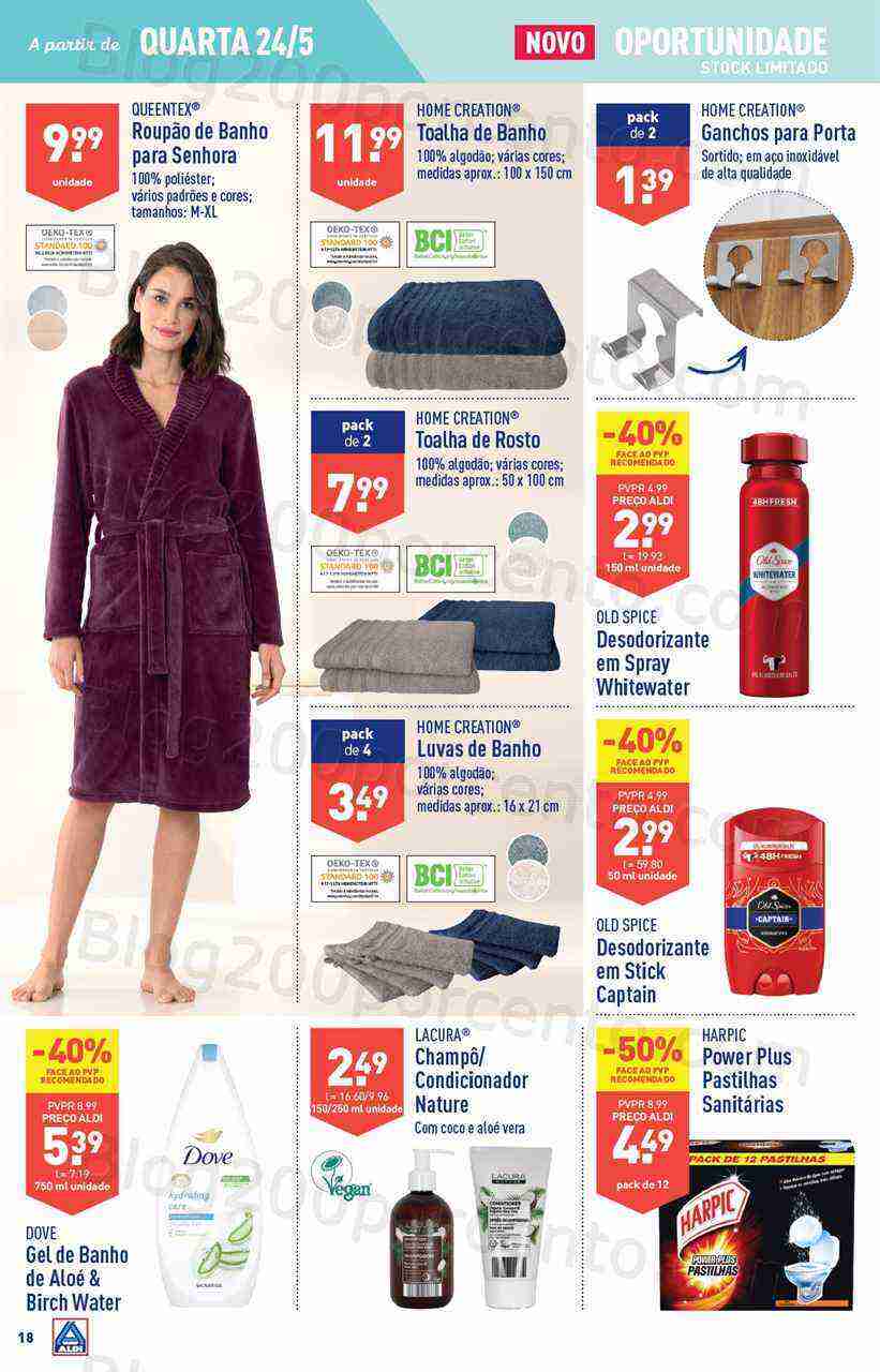 Antevisão Folheto ALDI Promoções de 24 a 30 maio