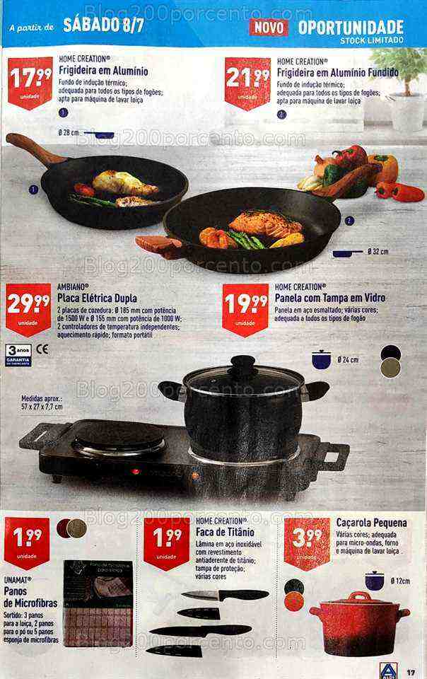 Antevisão Folheto ALDI Bazar Promoções a partir de 8 julho