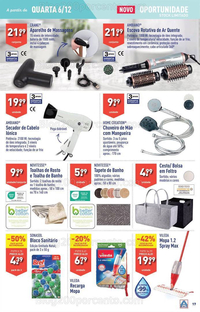 Antevisão Folheto ALDI Promoções de 6 a 12 dezembro
