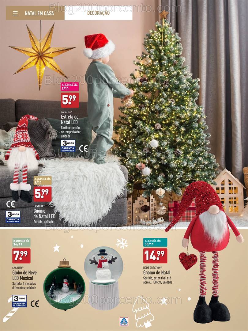Antevisão Folheto ALDI Catálogo de Natal Promoções até 31 dezembro
