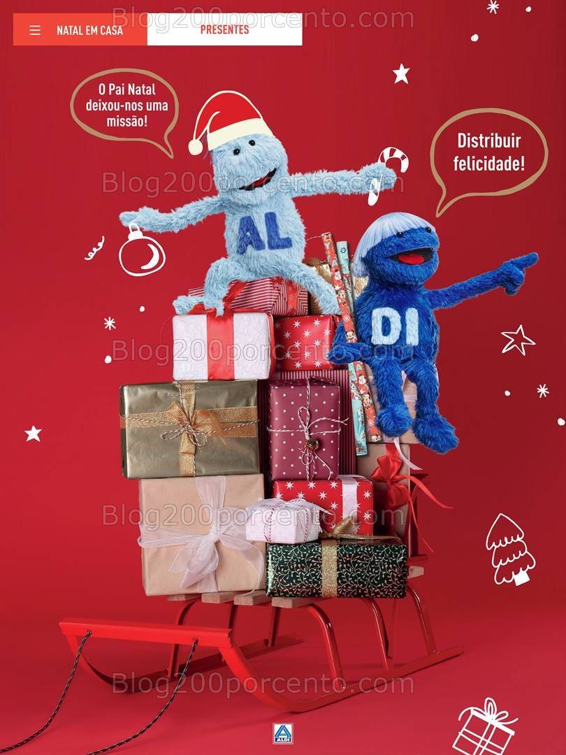 Antevisão Folheto ALDI Presentes de Natal Promoções até 31 dezembro