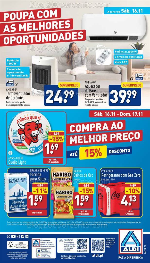 Antevisão Folheto ALDI Bazar Natal Promoções a partir de 16 novembro