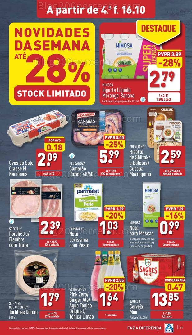 Antevisão Folheto ALDI Promoções de 16 a 22 outubro