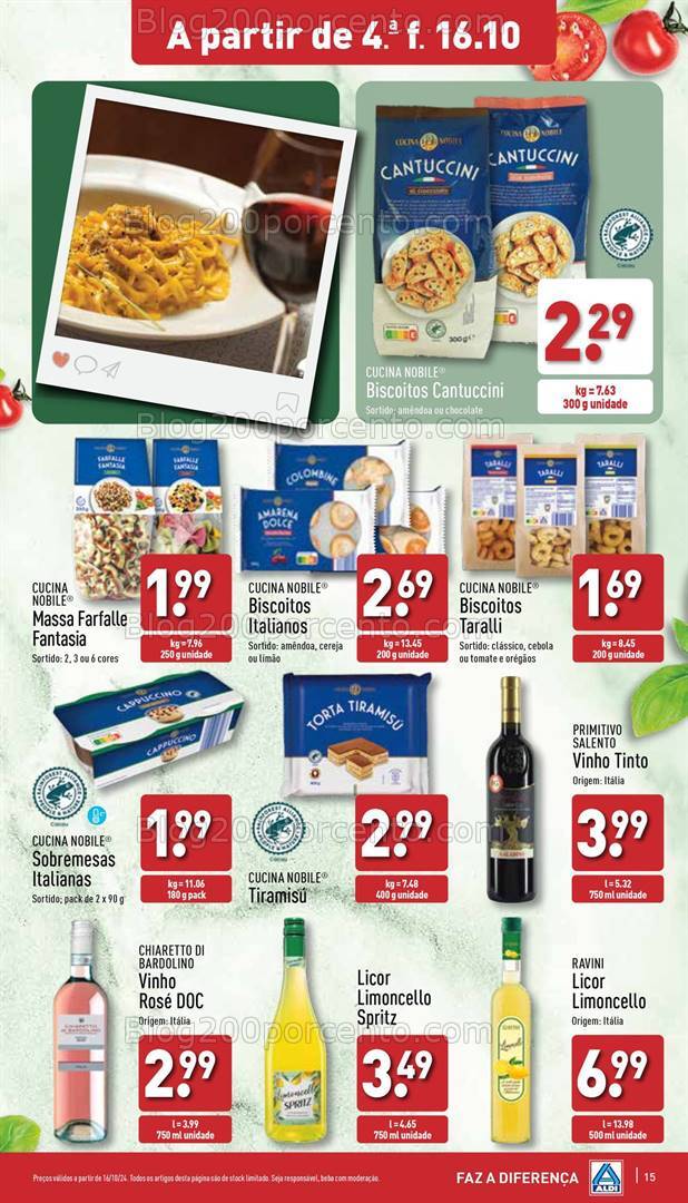 Antevisão Folheto ALDI Promoções de 16 a 22 outubro