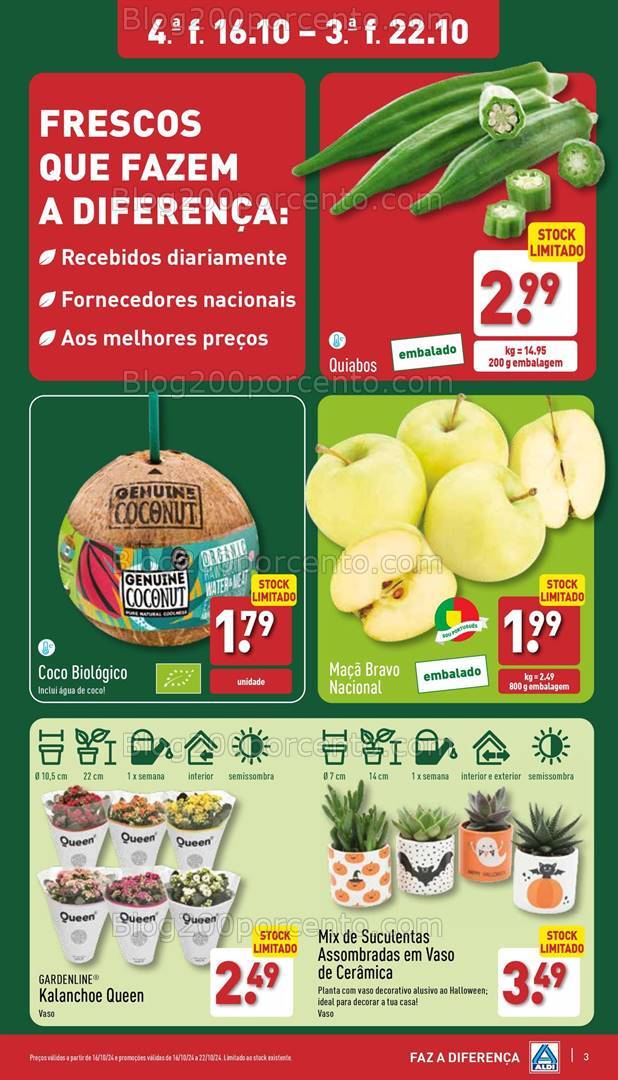 Antevisão Folheto ALDI Promoções de 16 a 22 outubro