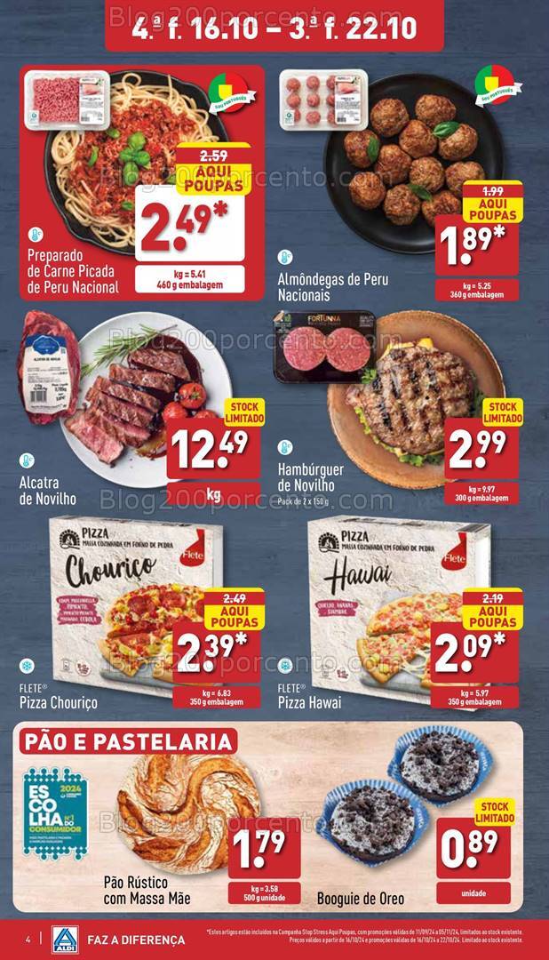 Antevisão Folheto ALDI Promoções de 16 a 22 outubro