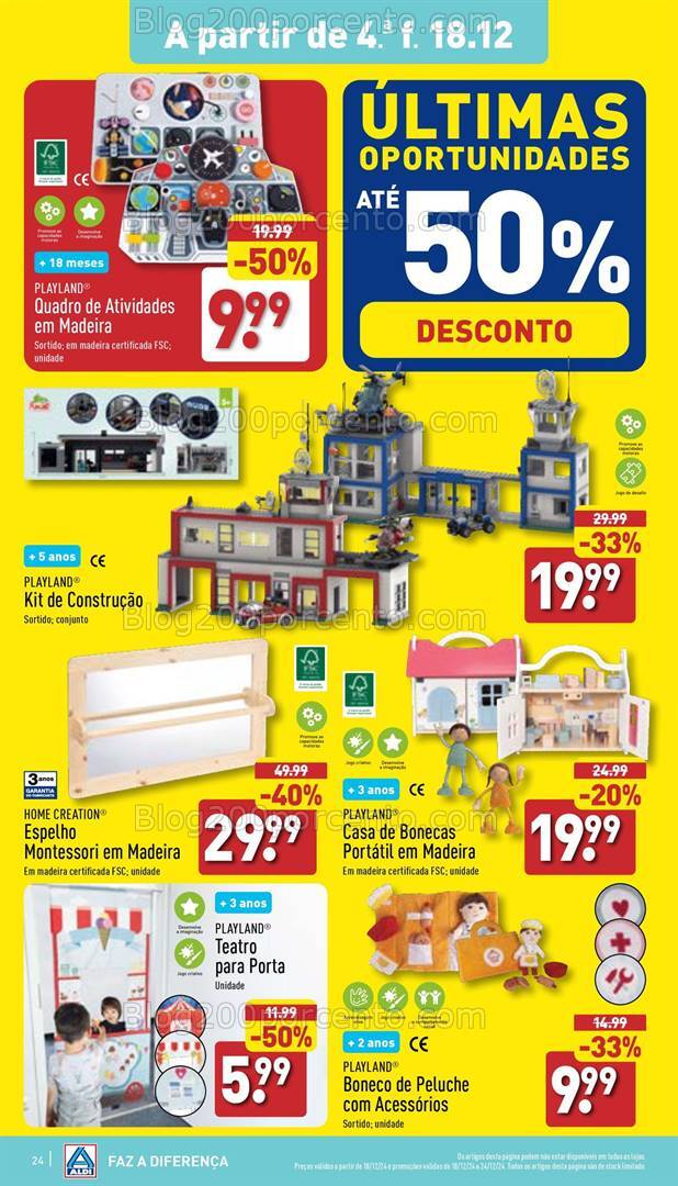 Antevisão Folheto ALDI Bazar Saldos Promoções a parir de 18 dezembro