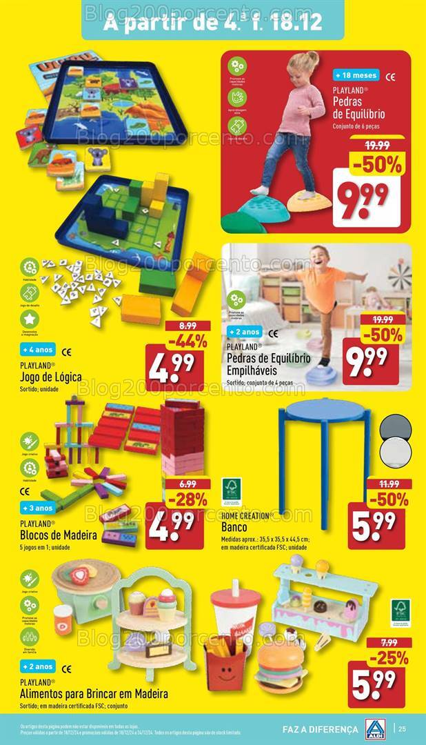 Antevisão Folheto ALDI Bazar Saldos Promoções a parir de 18 dezembro