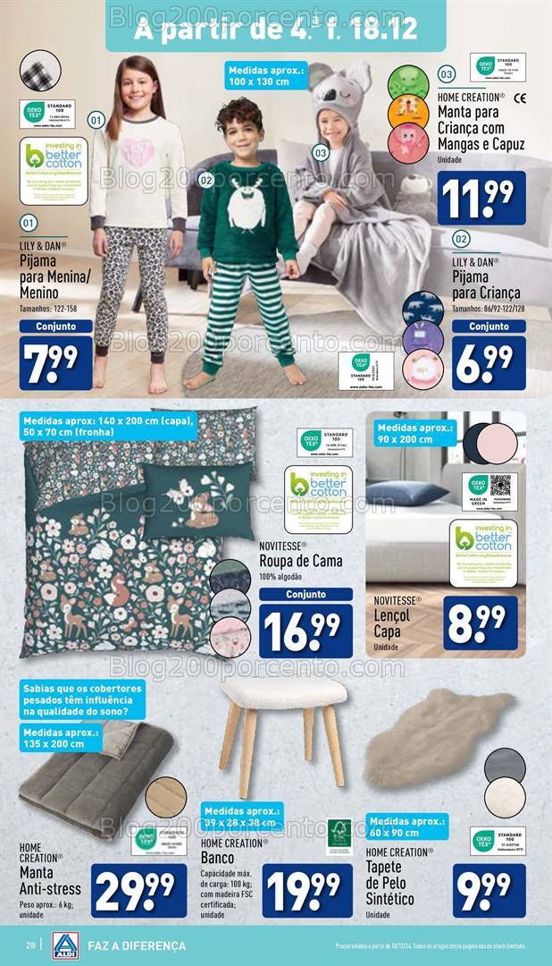 Antevisão Folheto ALDI Bazar Saldos Promoções a parir de 18 dezembro