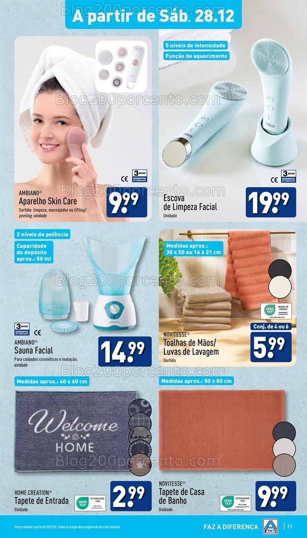 Antevisão Folheto ALDI Bazar Promoções a partir de 28 dezembro