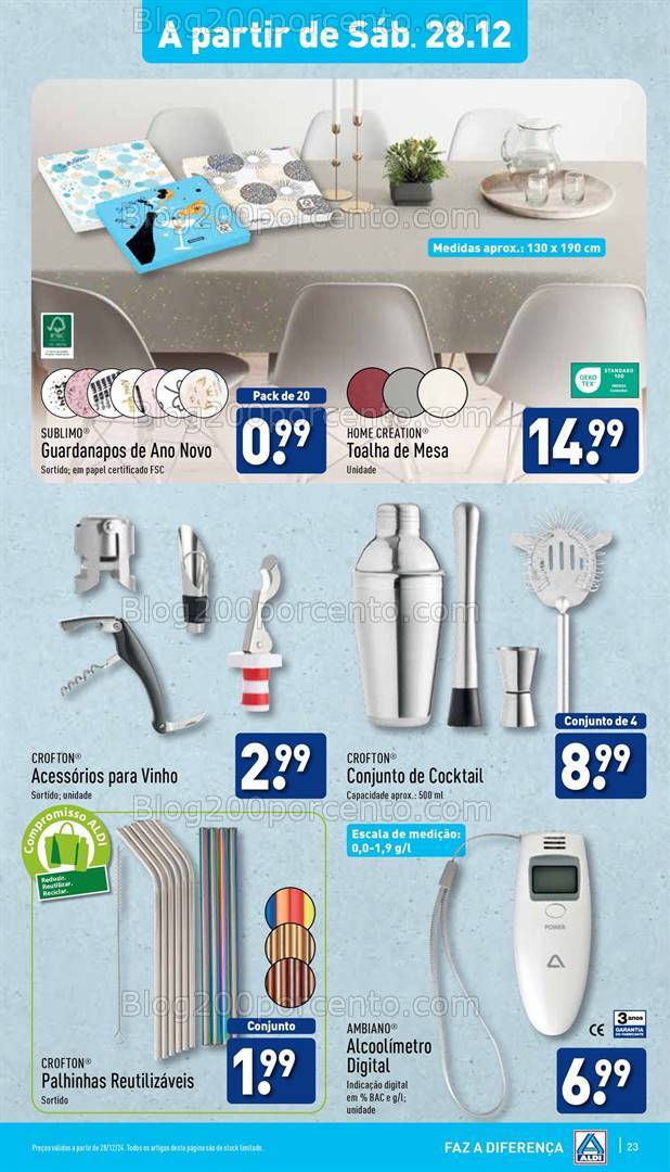 Antevisão Folheto ALDI Bazar Promoções a partir de 28 dezembro