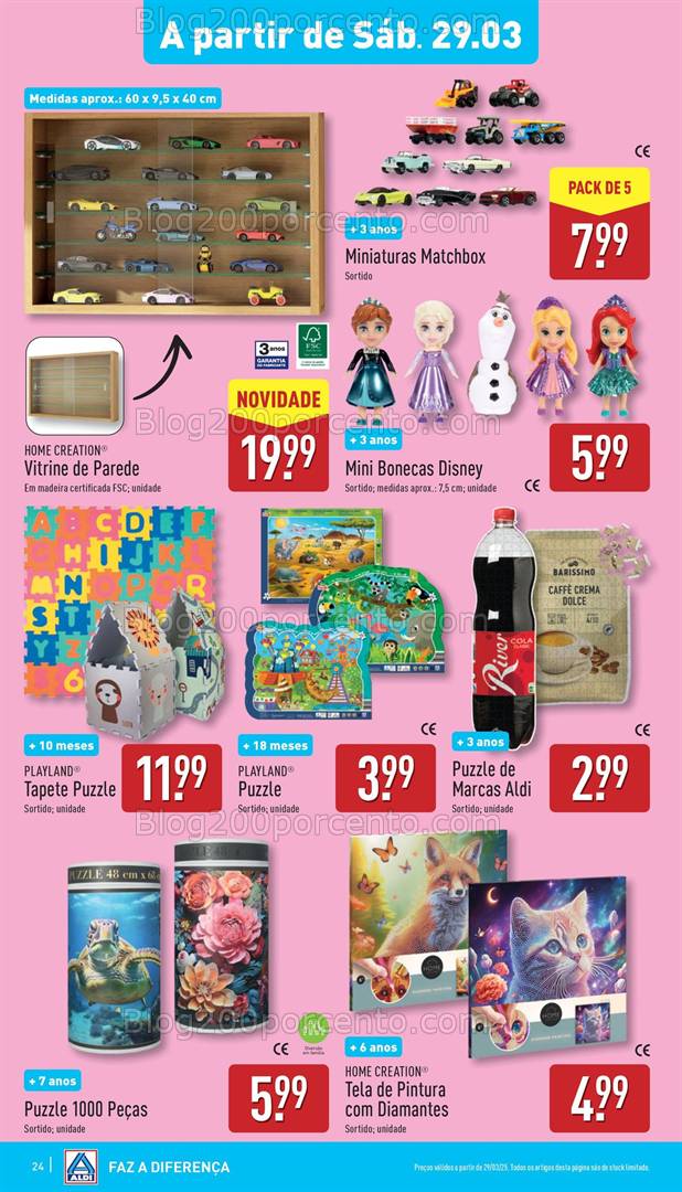 Antevisão Folheto ALDI Promoções Fim de Semana - 29 e 30 março