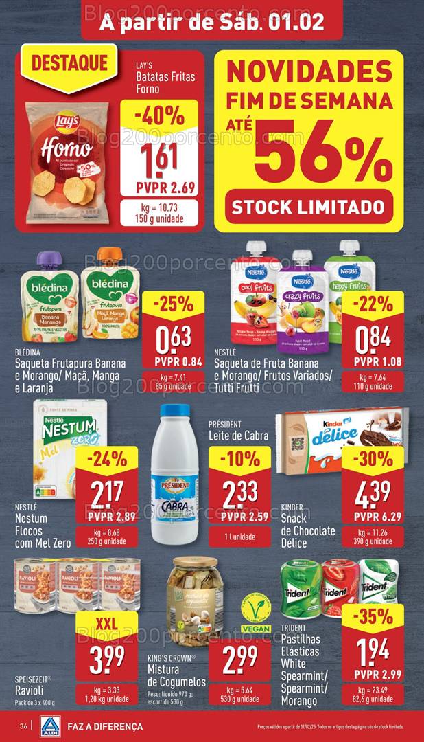 Antevisão Folheto ALDI Promoções Fim de Semana - 1 e 2 fevereiro