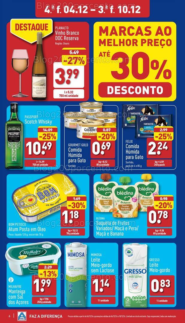 Antevisão Folheto ALDI Promoções de 4 a 10 dezembro