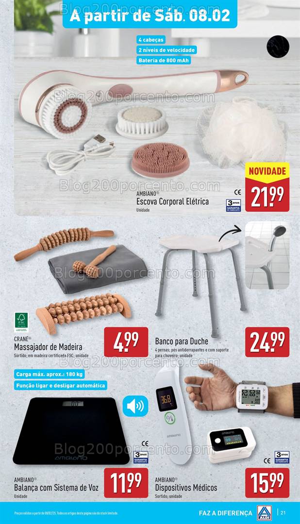 Antevisão Folheto ALDI Bazar Promoções a partir de 8 fevereiro