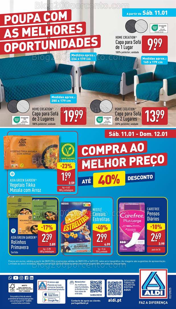 Antevisão Folheto ALDI Bazar Promoções a partir de 11 janeiro