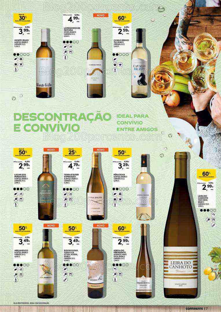 Antevisão Folheto CONTINENTE Vinhos e Aperitivos de 18 a 30 julho