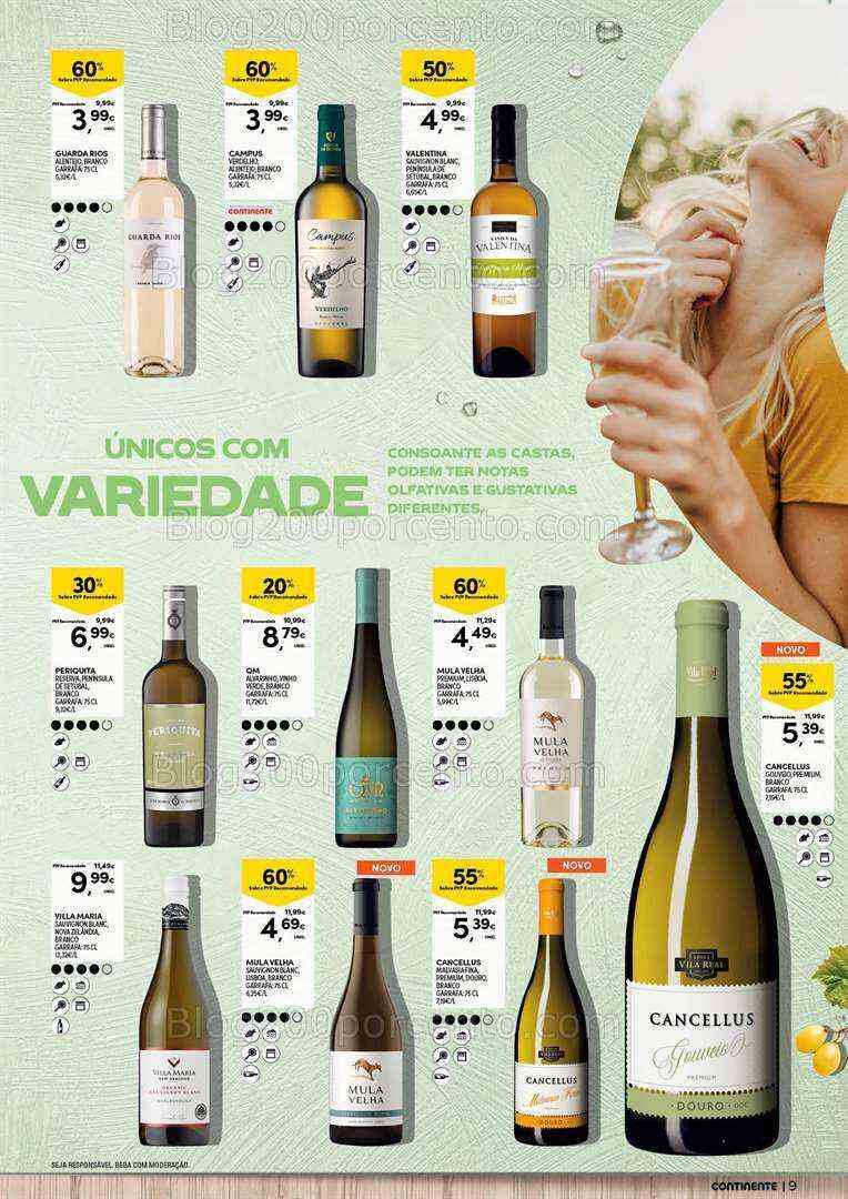 Antevisão Folheto CONTINENTE Vinhos e Aperitivos de 18 a 30 julho