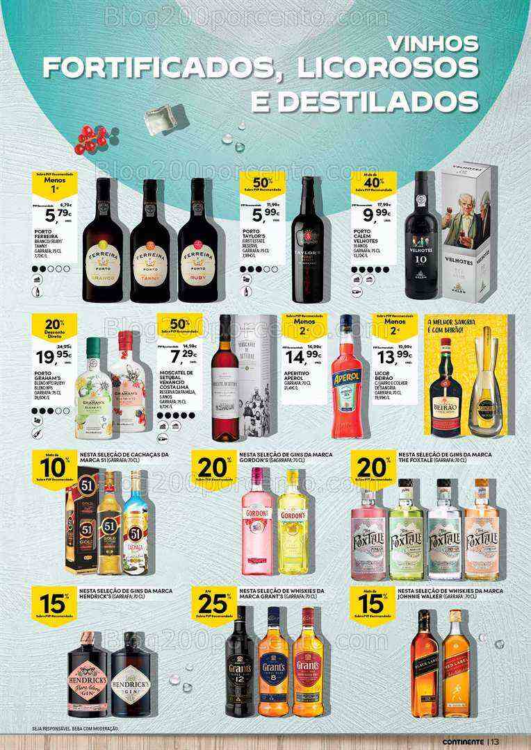 Antevisão Folheto CONTINENTE Vinhos e Aperitivos de 18 a 30 julho