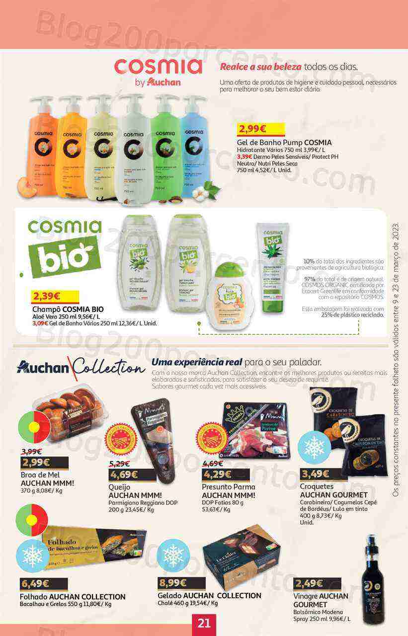 Antevisão Folheto AUCHAN Promoções de 9 a 23 março