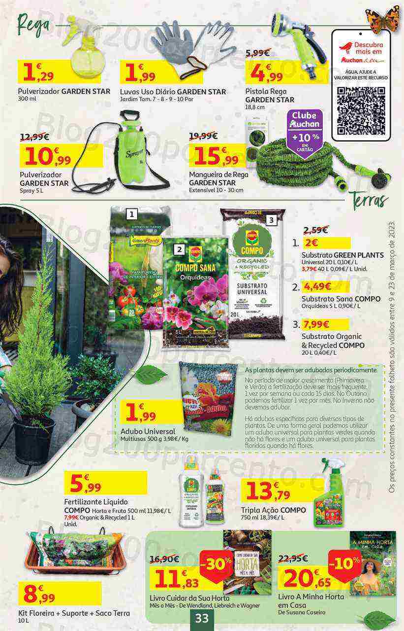 Antevisão Folheto AUCHAN Bazar Promoções de 9 a 23 março