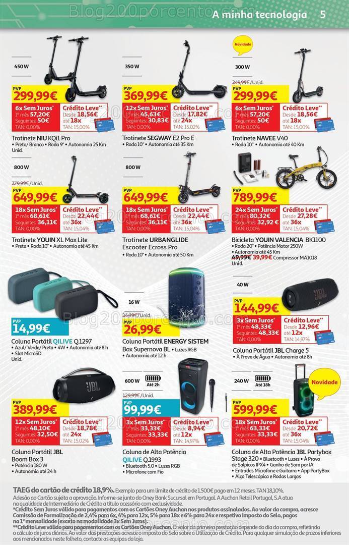 Antevisão Folheto AUCHAN Tecnologia Promoções de 21 maio a 2 junho