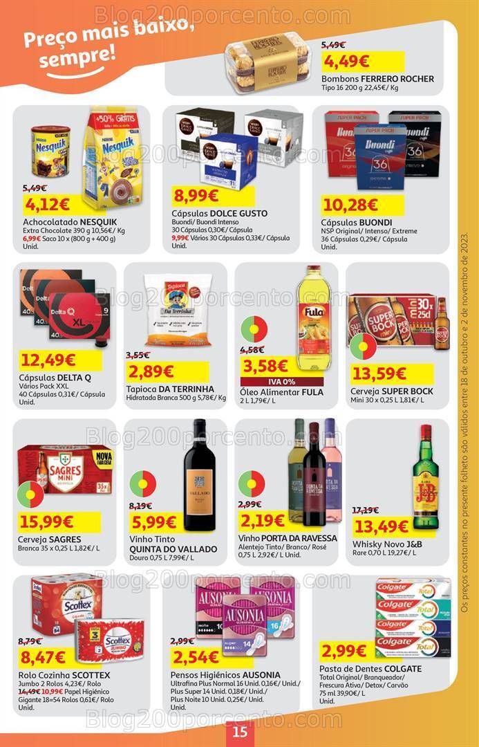 Antevisão Folheto AUCHAN Promoções de 18 outubro a 2 novembro