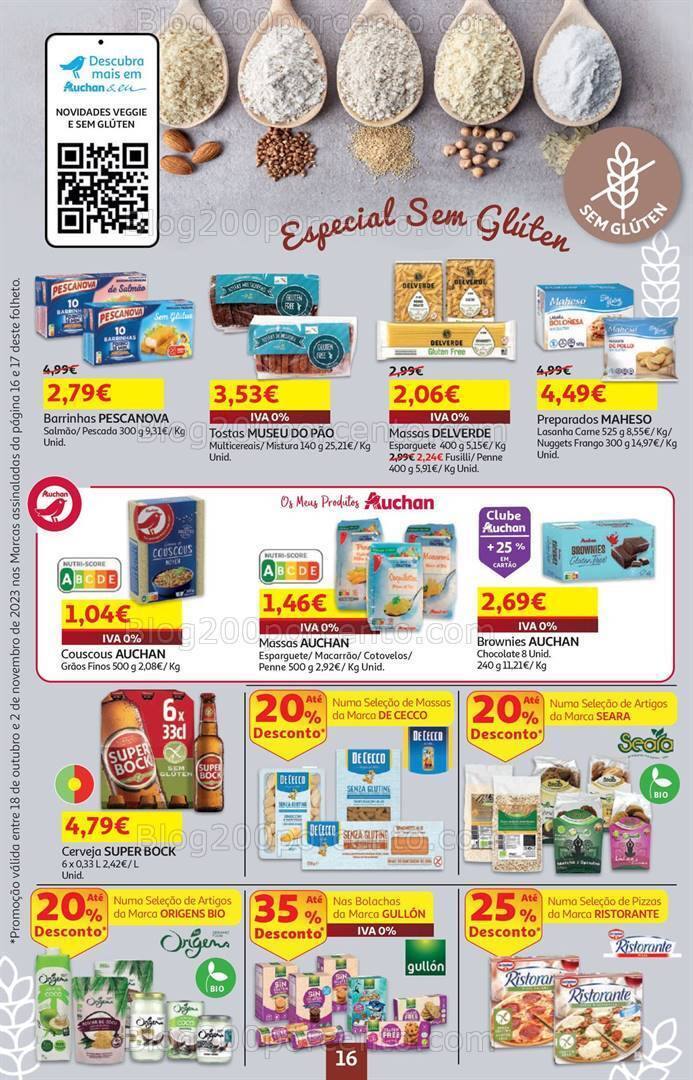 Antevisão Folheto AUCHAN Promoções de 18 outubro a 2 novembro