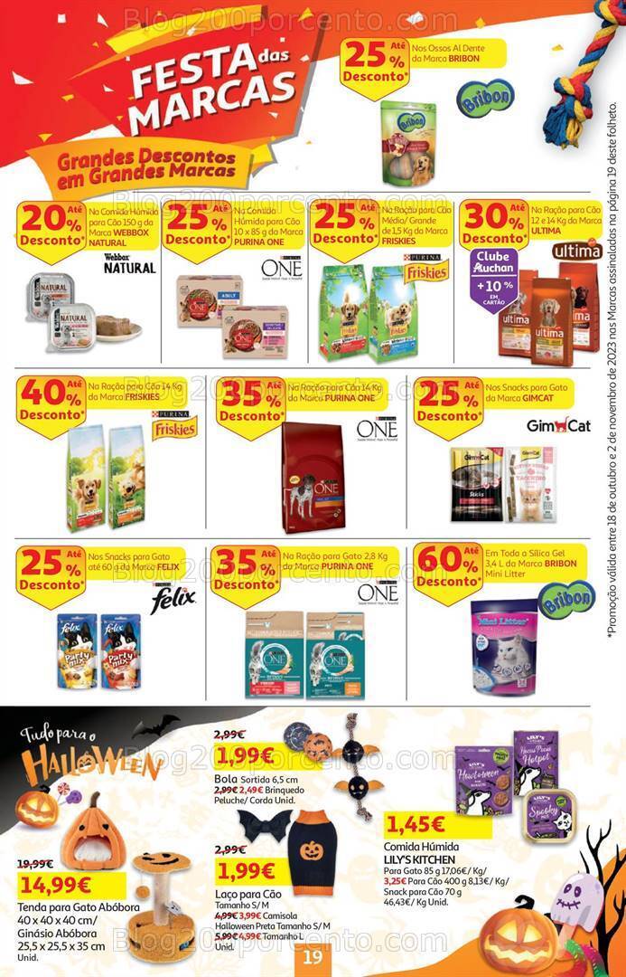 Antevisão Folheto AUCHAN Promoções de 18 outubro a 2 novembro