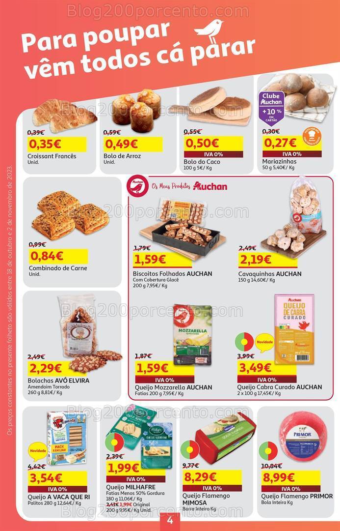 Antevisão Folheto AUCHAN Promoções de 18 outubro a 2 novembro
