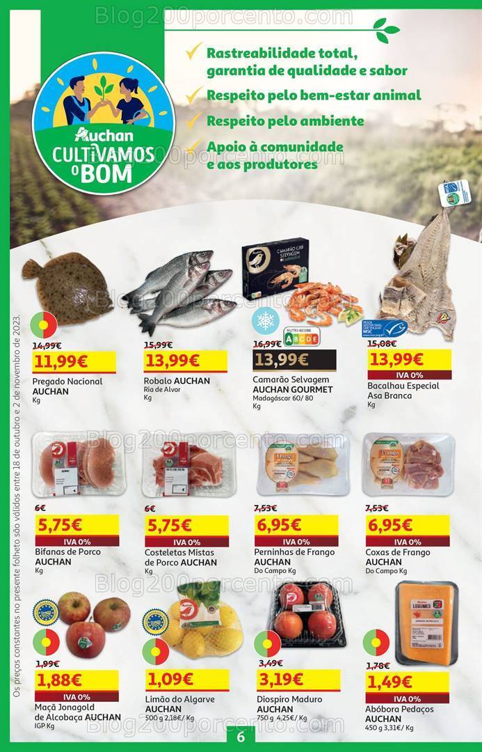 Antevisão Folheto AUCHAN Promoções de 18 outubro a 2 novembro