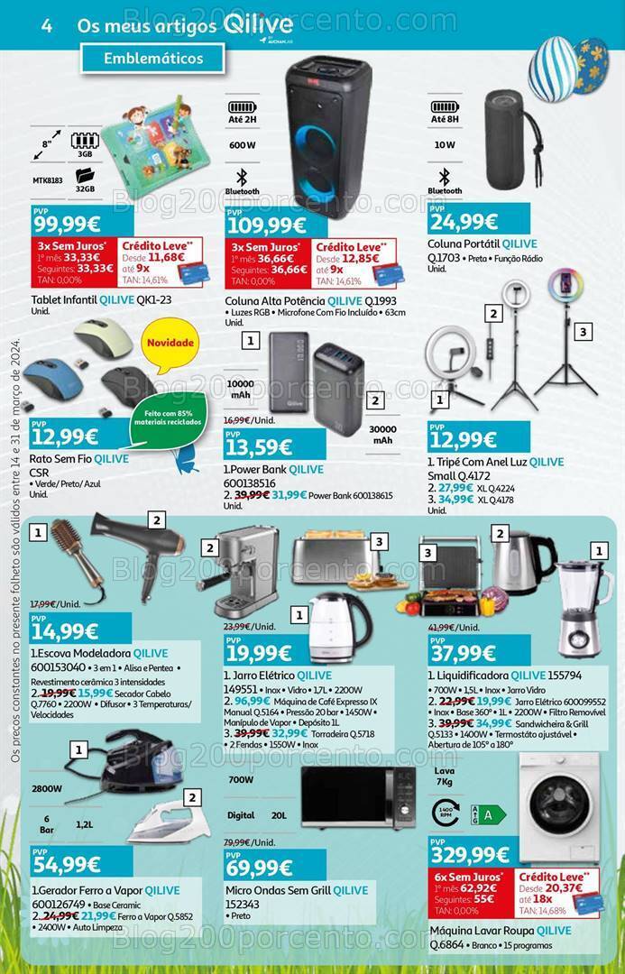 Antevisão Folheto AUCHAN Tecnologia Promoções de 14 a 31 março