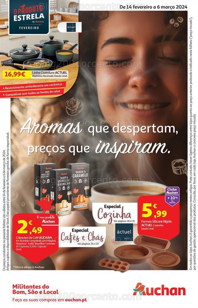 Antevisão Folheto AUCHAN Promoções de 14 fevereiro a 6 março
