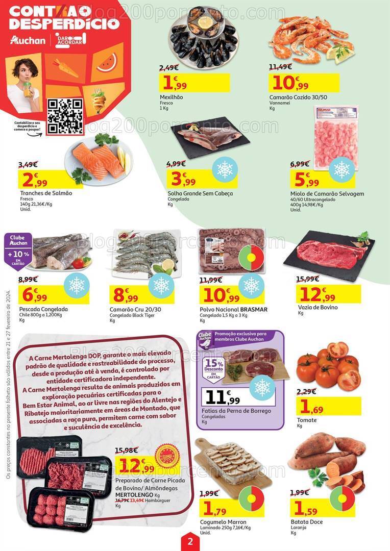 Antevisão Folheto AUCHAN Promoções de 21 a 27 fevereiro