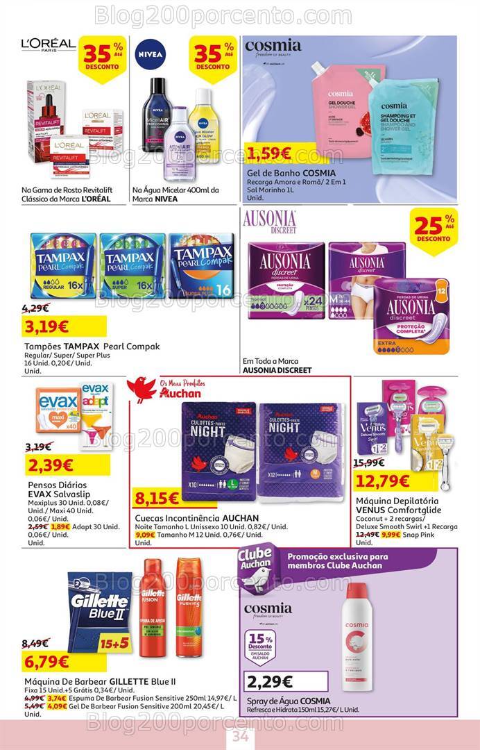 Antevisão Folheto AUCHAN Promoções de 3 a 16 outubro