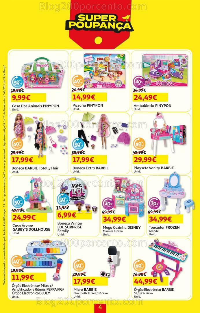 Antevisão Folheto AUCHAN Promoções de 3 a 16 outubro