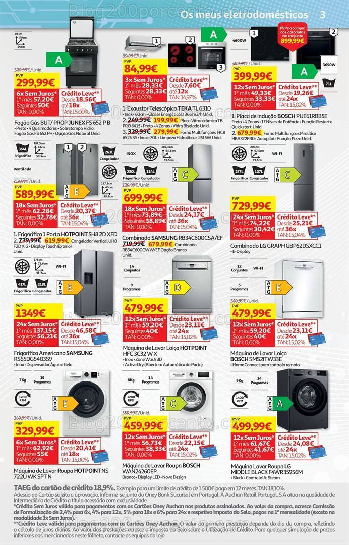 Antevisão Folheto AUCHAN Tecnologia Promoções de 3 a 20 maio