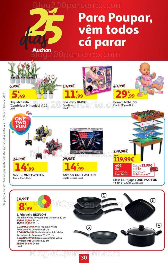 Antevisão Folheto AUCHAN Bazar Promoções de 4 a 17 outubro