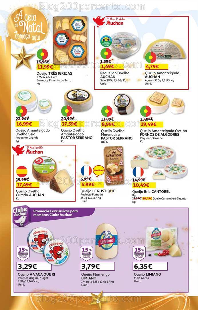 Antevisão Folheto AUCHAN Natal Promoções de 5 a 26 dezembro