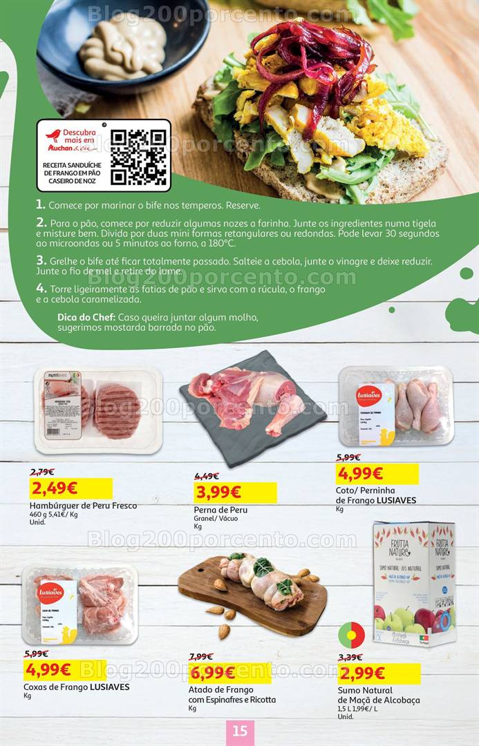 Antevisão Folheto AUCHAN Vida Saudável Promoções de 7 a 21 maio alimentação saudável