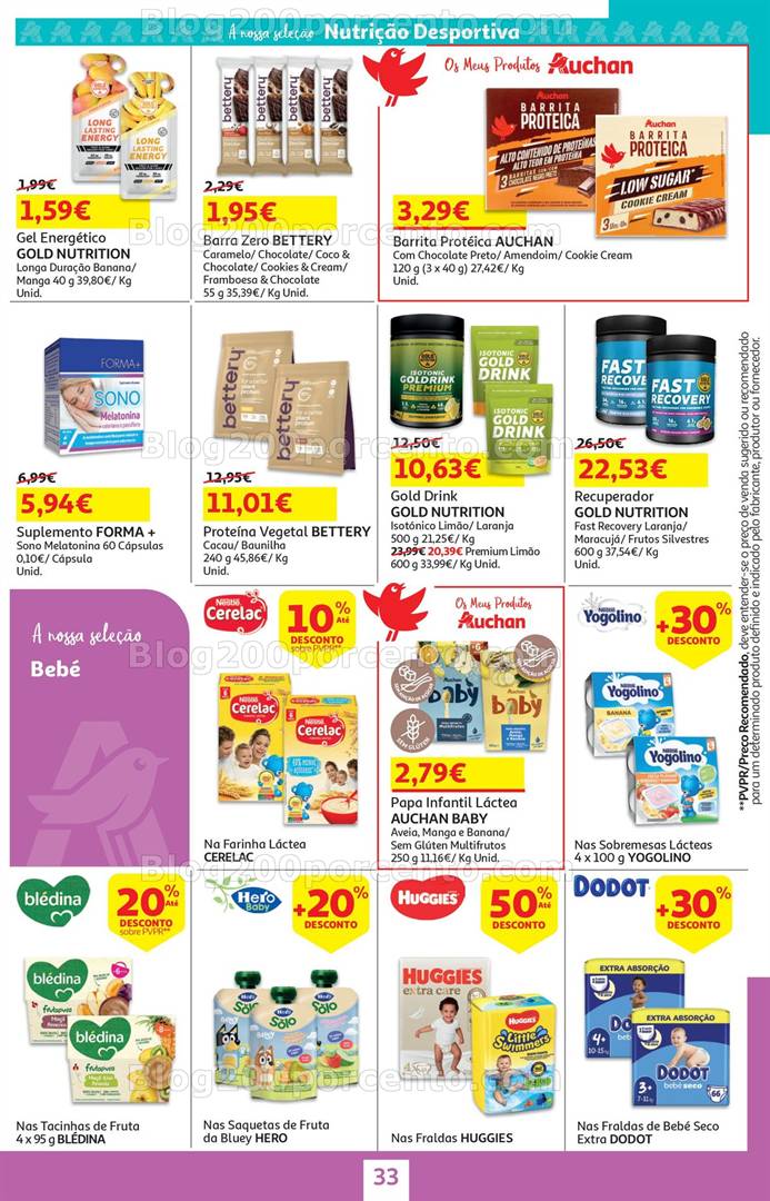 Antevisão Folheto AUCHAN Vida Saudável Promoções de 7 a 21 maio alimentação saudável
