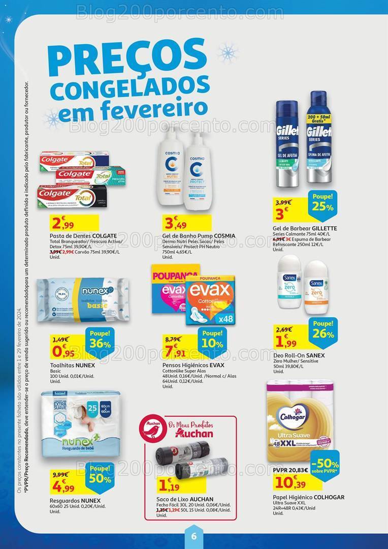 Antevisão Folheto AUCHAN Cabaz Poupança Promoções de 1 a 29 fevereiro