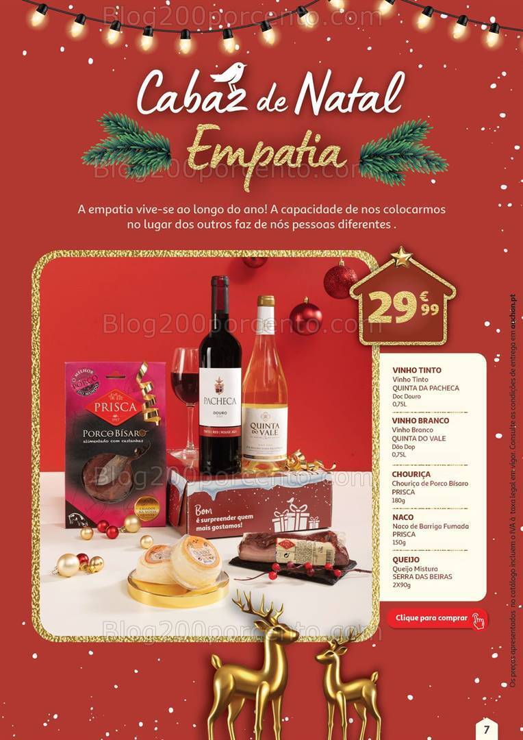 Antevisão Folheto AUCHAN Cabazes de Natal Promoções de 1 novembro a 31 dezembro