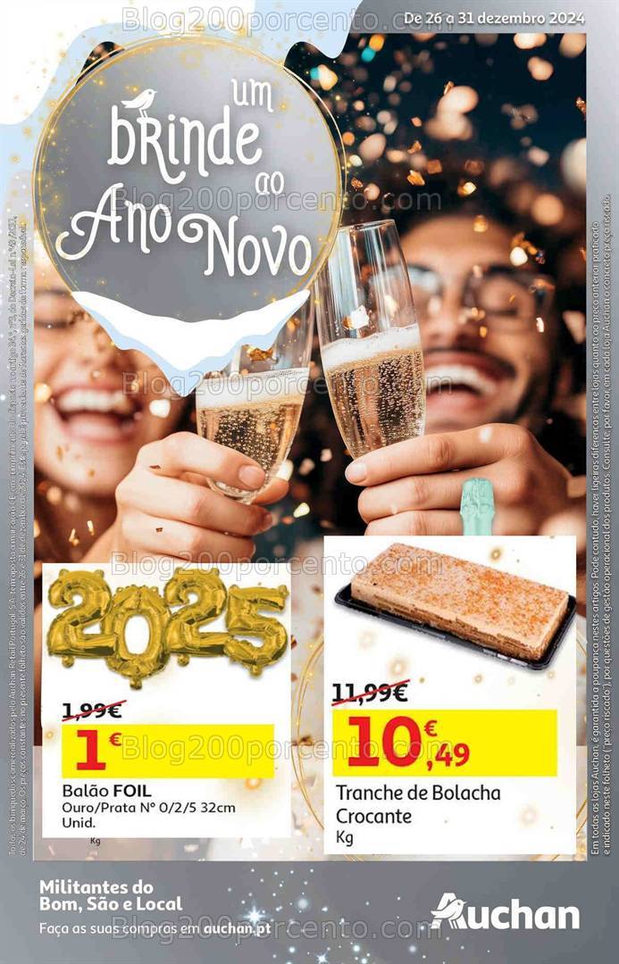 Antevisão Folheto AUCHAN Especial Fim de Ano Promoções 26 a 31 dezembro