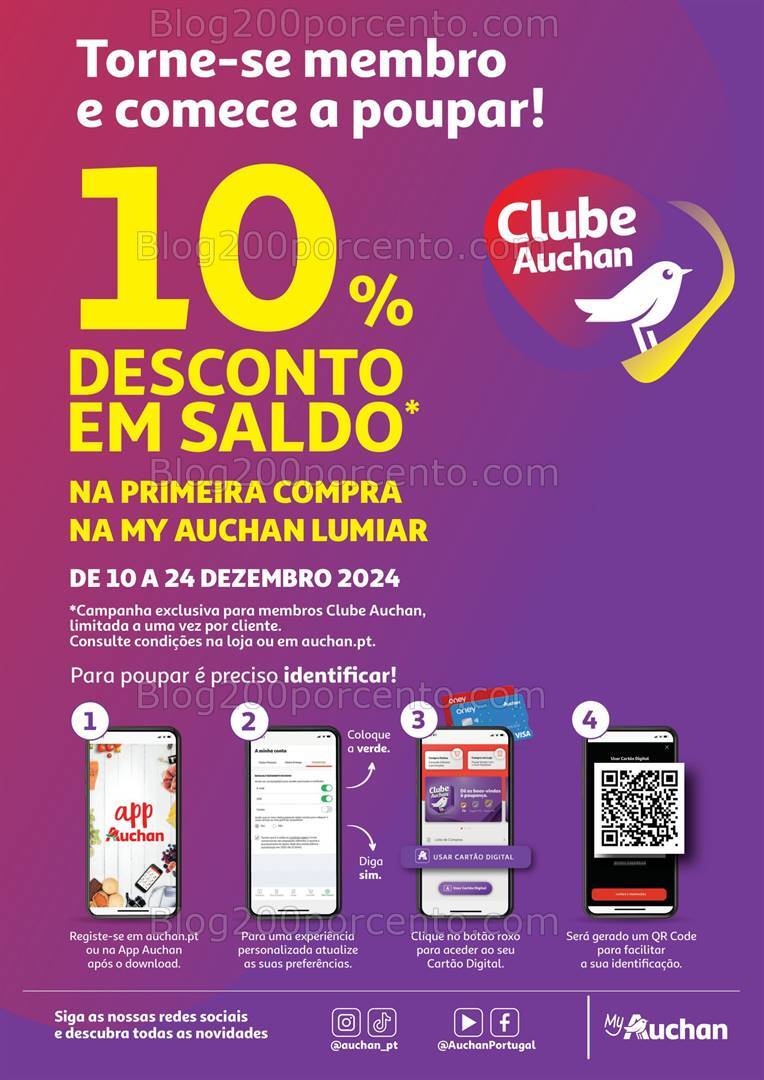 Antevisão Folheto AUCHAN Aberturas Promoções de 10 a 24 dezembro