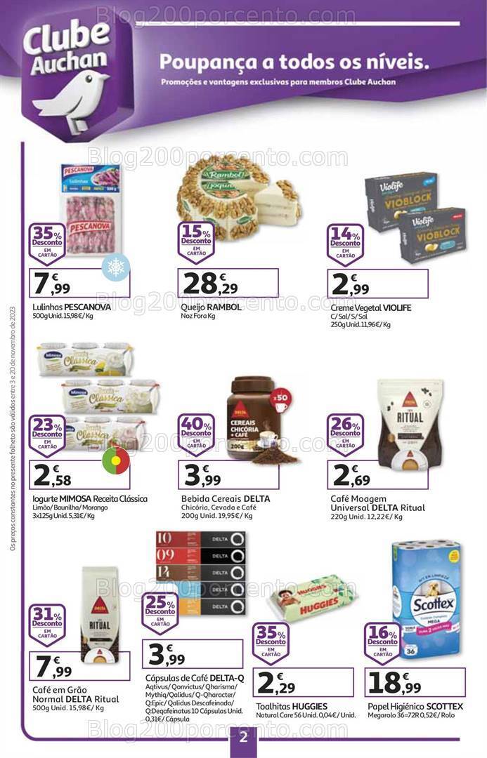 Antevisão Folheto AUCHAN Natal + Promoções de 3 a 20 novembro