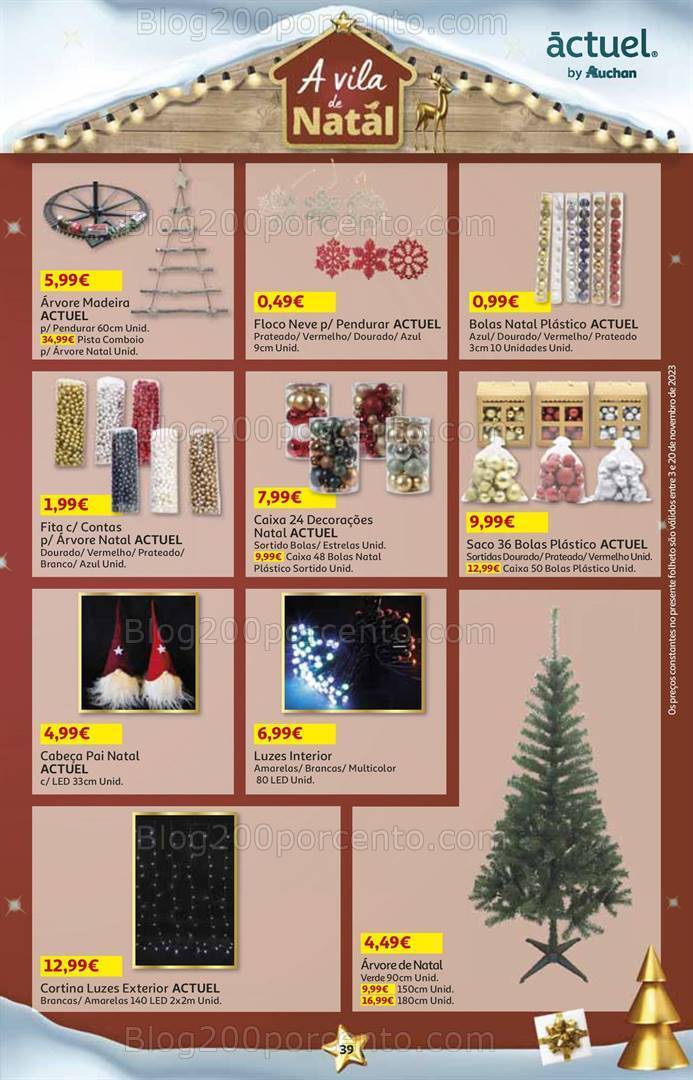 Antevisão Folheto AUCHAN Natal + Promoções de 3 a 20 novembro