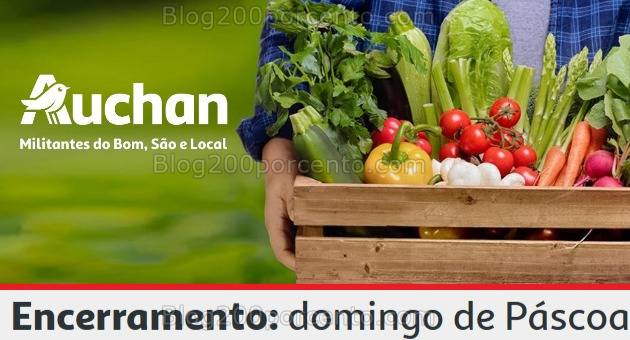 ALERTA - Aqui está o horário para o Domingo de Páscoa das lojas AUCHAN!