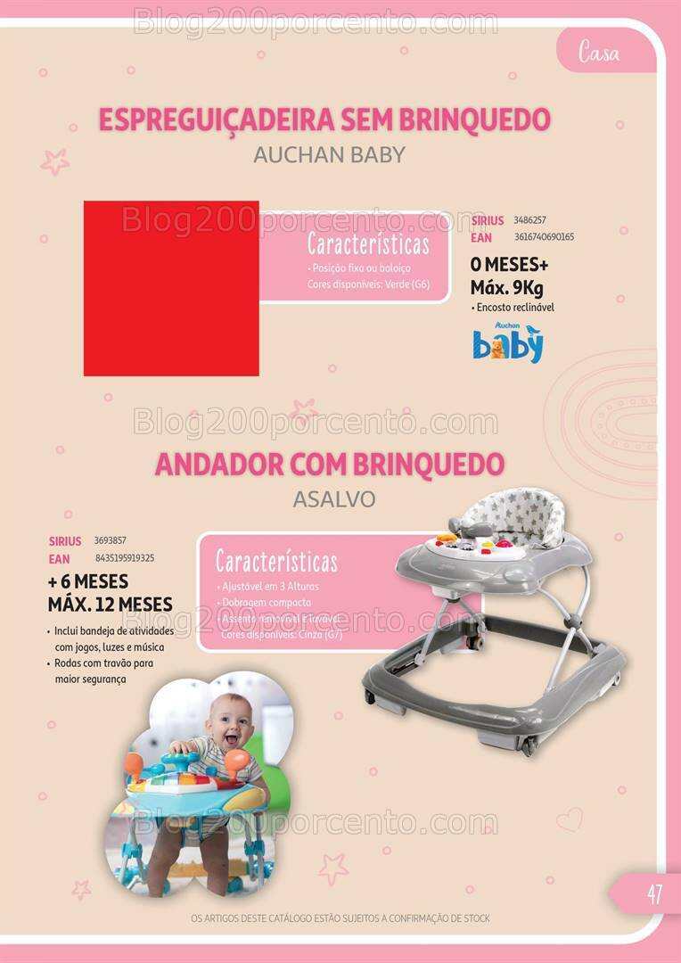 Antevisão Catálogo AUCHAN Puericultura até 31 dezembro 2024